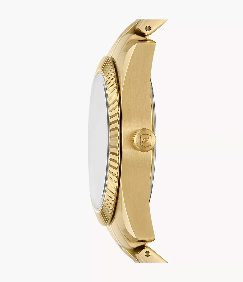 Scarlette 33mm Three-Hand Date Gold-Tone Stainless Steel Watch