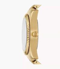 Scarlette 33mm Three-Hand Date Gold-Tone Stainless Steel Watch
