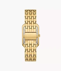 Raquel Three-Hand Date Gold-Tone Stainless Steel Watch
