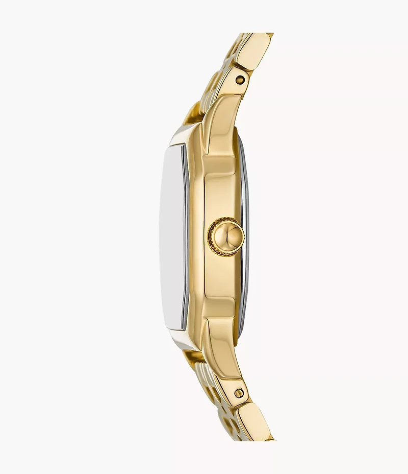 Harlow 27mm Three-Hand Gold-Tone Stainless Steel Watch