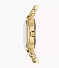 Harlow 27mm Three-Hand Gold-Tone Stainless Steel Watch