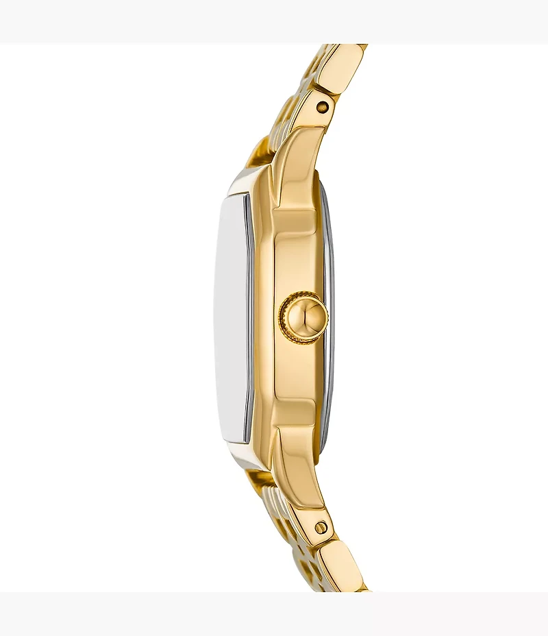 Harlow Three-Hand Gold-Tone Stainless Steel Watch