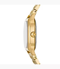Harlow Three-Hand Gold-Tone Stainless Steel Watch