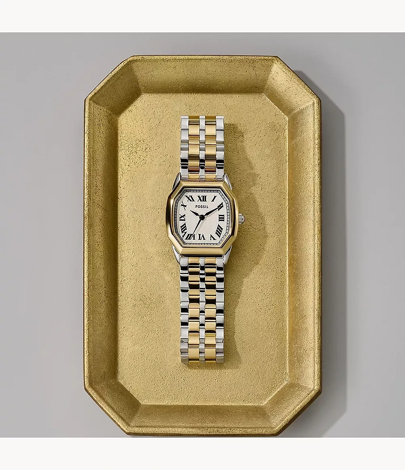 Harlow Three-Hand Two-Tone Stainless Steel Watch