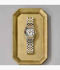 Harlow Three-Hand Two-Tone Stainless Steel Watch
