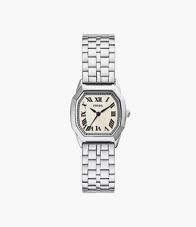 Harlow 27mm Three-Hand Stainless Steel Watch