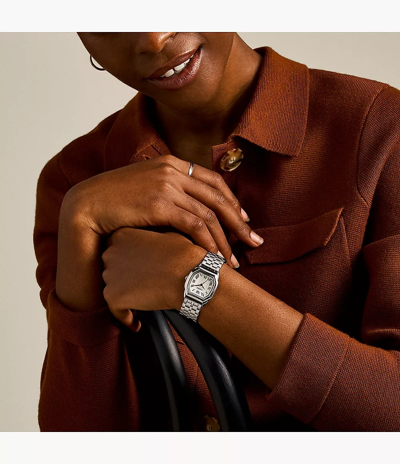 Harlow 27mm Three-Hand Stainless Steel Watch