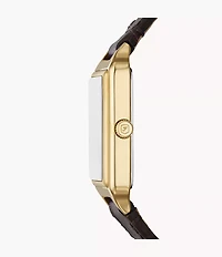 Raquel 23mm Three-Hand Date Brown Croco LiteHide™ Leather Watch