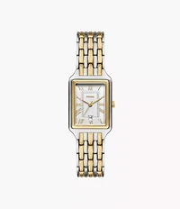 Raquel 23mm Three-Hand Date Two-Tone Stainless Steel Watch