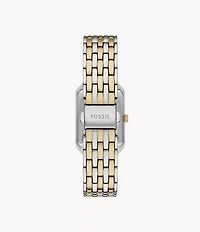 Raquel Three-Hand Date Two-Tone Stainless Steel Watch and Bracelet Set