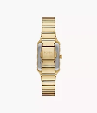 Raquel Three-Hand Gold-Tone Stainless Steel Watch