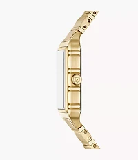 Raquel Three-Hand Gold-Tone Stainless Steel Watch