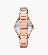 Gilmore Three-Hand Date Rose Gold-Tone Stainless Steel Watch