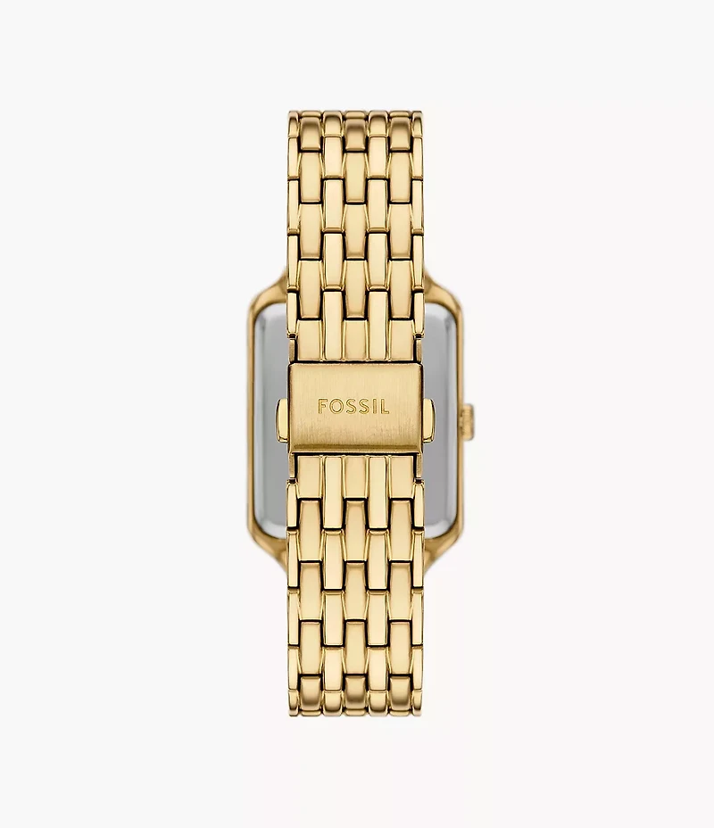Raquel Sun Moon Multifunction Gold-Tone Stainless Steel Watch