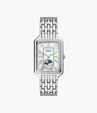 Raquel Sun Moon Multifunction Stainless Steel Watch