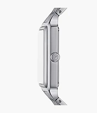 Raquel Three-Hand Date Stainless Steel Watch