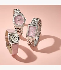 Raquel Three-Hand Date Stainless Steel Watch