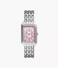 Raquel Three-Hand Date Stainless Steel Watch