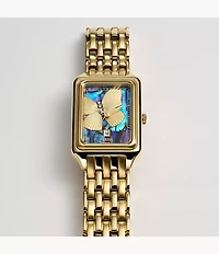 Raquel Three-Hand Date Stainless Steel Watch