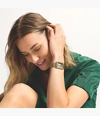 Raquel Three-Hand Date Stainless Steel Watch