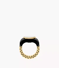 Watch Ring Two-Hand Gold-Tone Stainless Steel