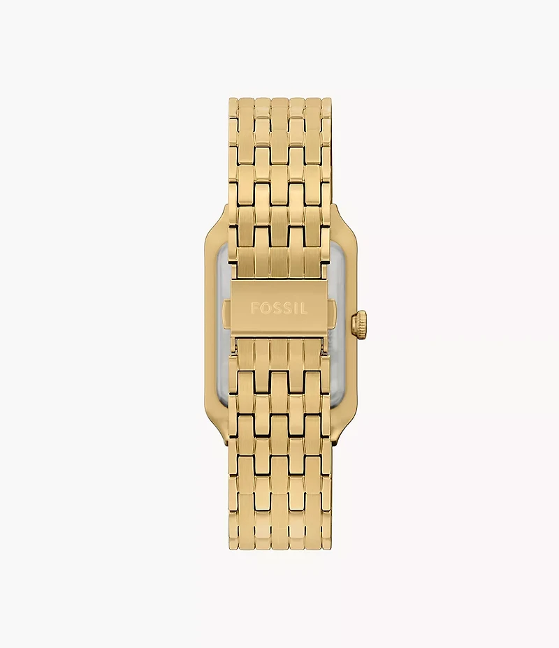 Raquel Three-Hand Date Gold-Tone Stainless Steel Watch