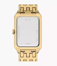 Raquel Three-Hand Date Gold-Tone Stainless Steel Watch