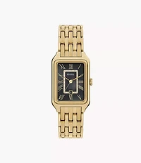 Raquel Three-Hand Date Gold-Tone Stainless Steel Watch