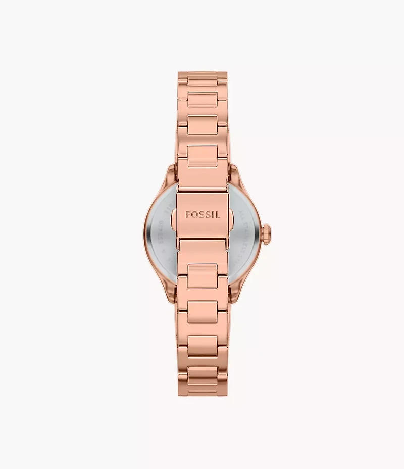 Gilmore Three-Hand Rose Gold-Tone Stainless Steel Watch