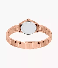 Gilmore Three-Hand Rose Gold-Tone Stainless Steel Watch