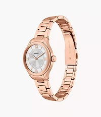 Gilmore Three-Hand Rose Gold-Tone Stainless Steel Watch