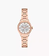 Gilmore Three-Hand Rose Gold-Tone Stainless Steel Watch