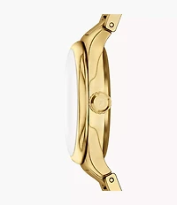 Gilmore Three-Hand Gold-Tone Stainless Steel Watch