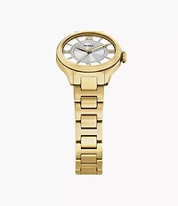 Gilmore Three-Hand Gold-Tone Stainless Steel Watch