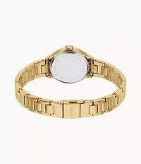 Gilmore Three-Hand Gold-Tone Stainless Steel Watch