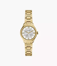 Gilmore Three-Hand Gold-Tone Stainless Steel Watch