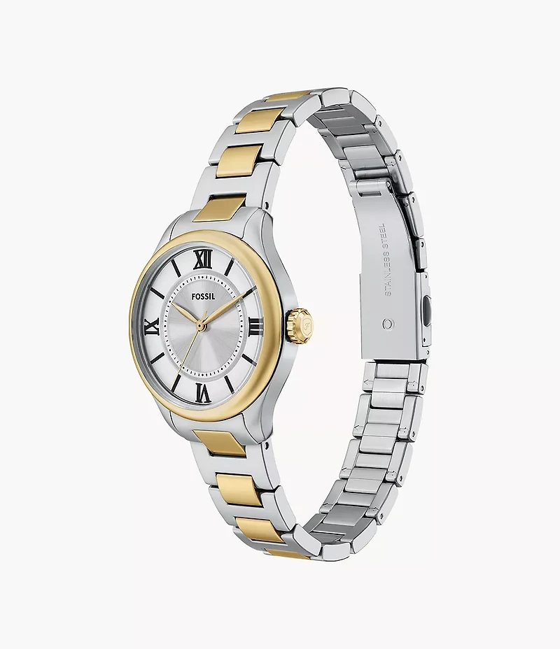 Gilmore Three-Hand Two-Tone Stainless Steel Watch