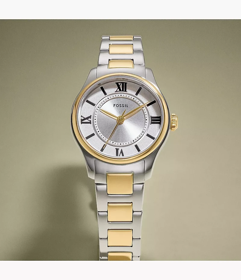 Gilmore Three-Hand Two-Tone Stainless Steel Watch