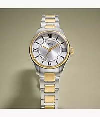 Gilmore Three-Hand Two-Tone Stainless Steel Watch