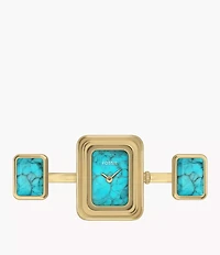 Raquel Watch Ring Two-Hand Gold-Tone Stainless Steel