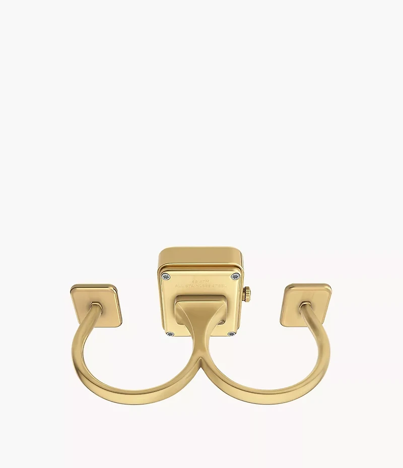 Raquel Watch Ring Two-Hand Gold-Tone Stainless Steel