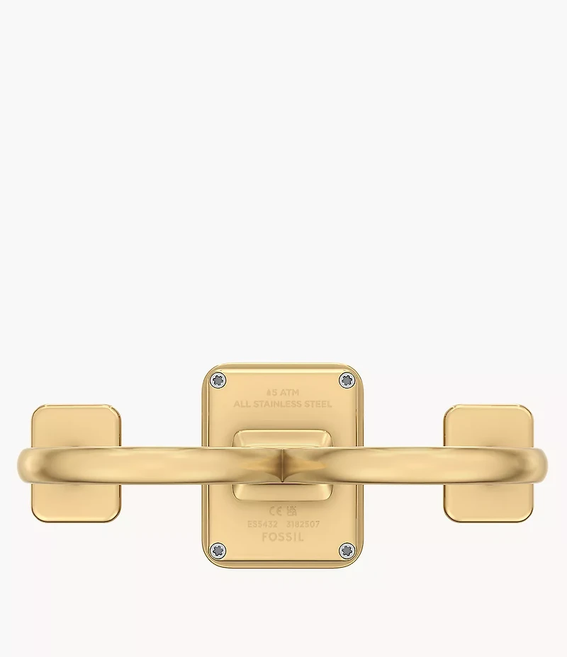 Raquel Watch Ring Two-Hand Gold-Tone Stainless Steel