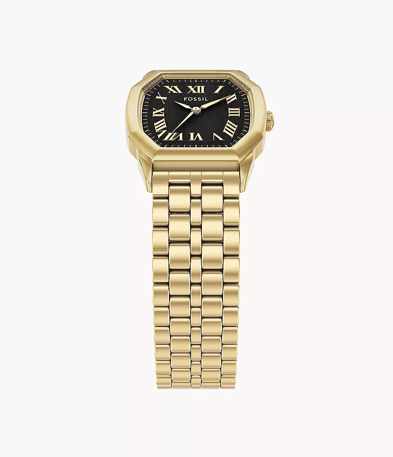 Harlow Three-Hand Gold-Tone Stainless Steel Watch