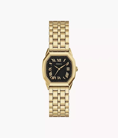 Harlow Three-Hand Gold-Tone Stainless Steel Watch