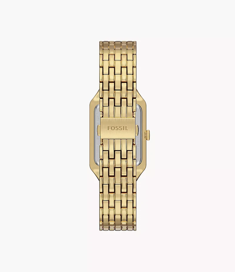 Raquel Three-Hand Date Gold-Tone Stainless Steel Watch