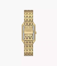Raquel Three-Hand Date Gold-Tone Stainless Steel Watch