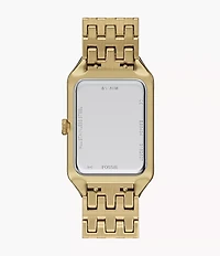 Raquel Three-Hand Date Gold-Tone Stainless Steel Watch