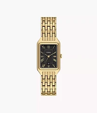 Raquel Three-Hand Date Gold-Tone Stainless Steel Watch