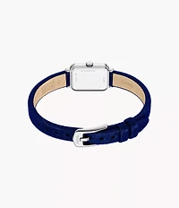 Raquel Two-Hand Blue Velvet Watch