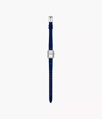 Raquel Two-Hand Blue Velvet Watch
